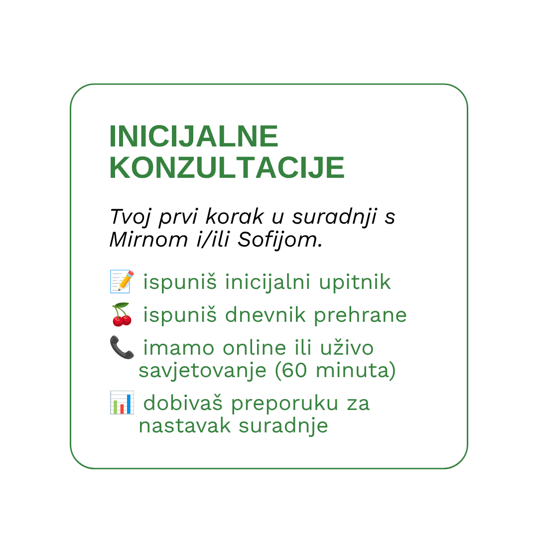Inicijalne konzultacije (rad 1:1)